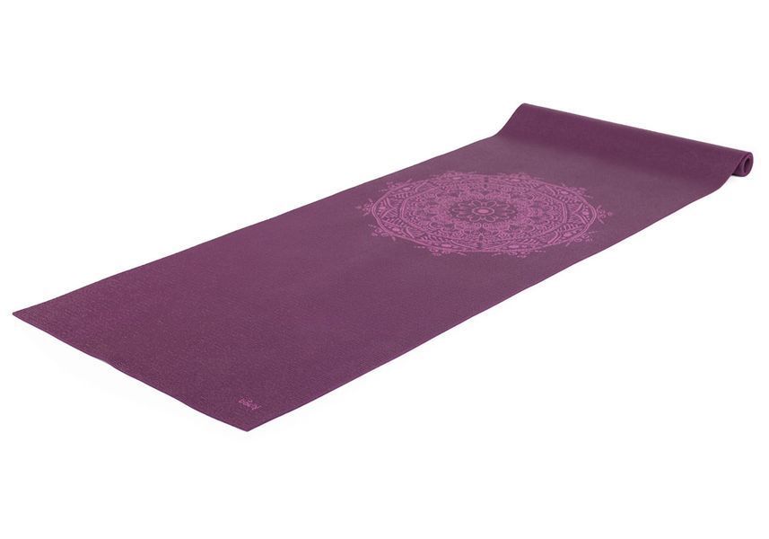 Килимок для йоги Leela Mandala Bodhi баклажан &mdash; баклажанова мандала 183x60x0.45 см 896mq фото