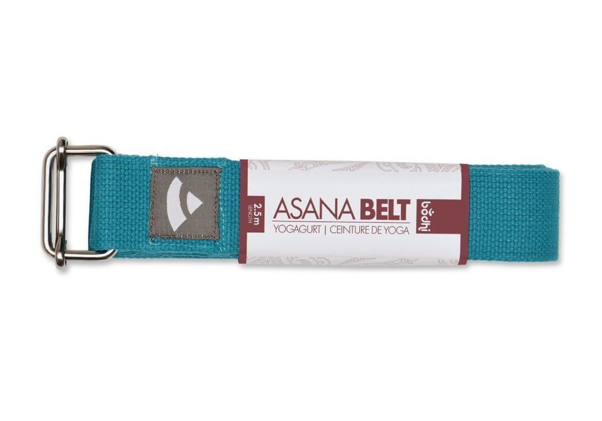 Ремень для йоги Asana Belt от Bodhi бирюзовый 250x3.8 см 910spt фото