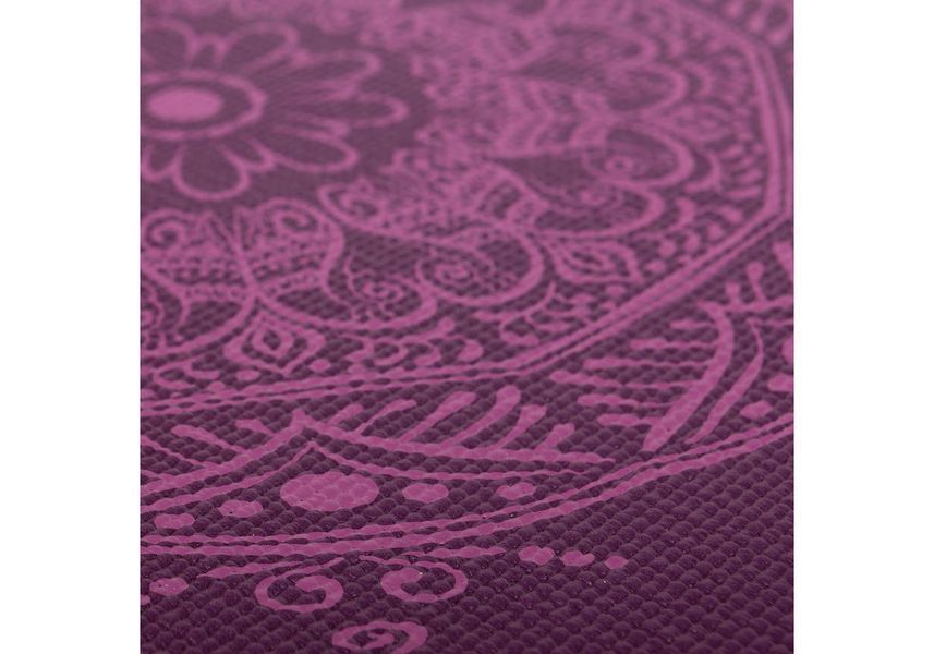 Килимок для йоги Leela Mandala Bodhi баклажан &mdash; баклажанова мандала 183x60x0.45 см 896mq фото