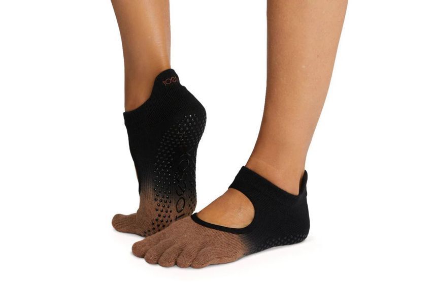 Носки для йоги ToeSox Full Toe Bellarina Grip Clove Ombre M (39-42.5) 840271428079 фото