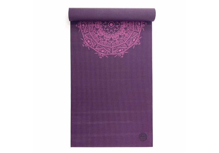 Килимок для йоги Leela Mandala Bodhi баклажан &mdash; баклажанова мандала 183x60x0.45 см 896mq фото