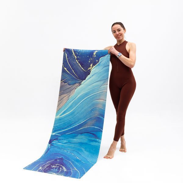 Тонкий замшевый коврик для йоги Sitara Travel Ocean Flow RAO 183&times;68&times;0.1 см rao111STOF фото
