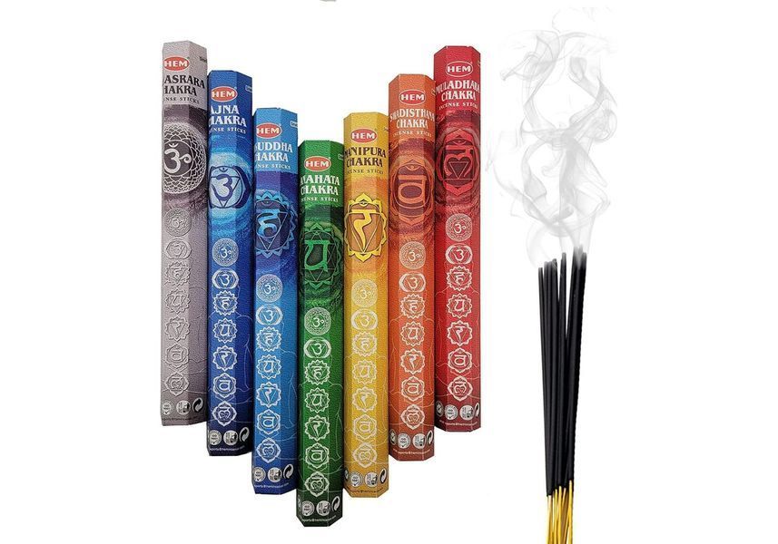 Набор благовоний от HEM 7 Chakras шестигранник 7 в 1 36544 фото