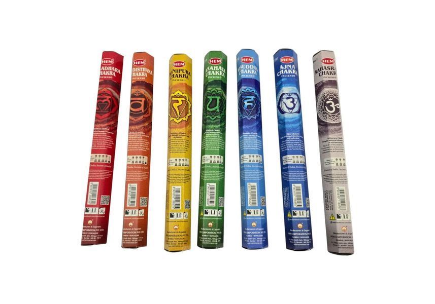 Набор благовоний от HEM 7 Chakras шестигранник 7 в 1 36544 фото