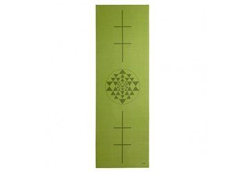 Килимок для йоги Bodhi Leela оливковий янтра 183x60x0.45 см 896oy фото
