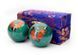Baoding massage balls in Sakura green enamel 4.7 cm