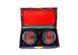 Baoding massage balls in Sakura green enamel 4.7 cm