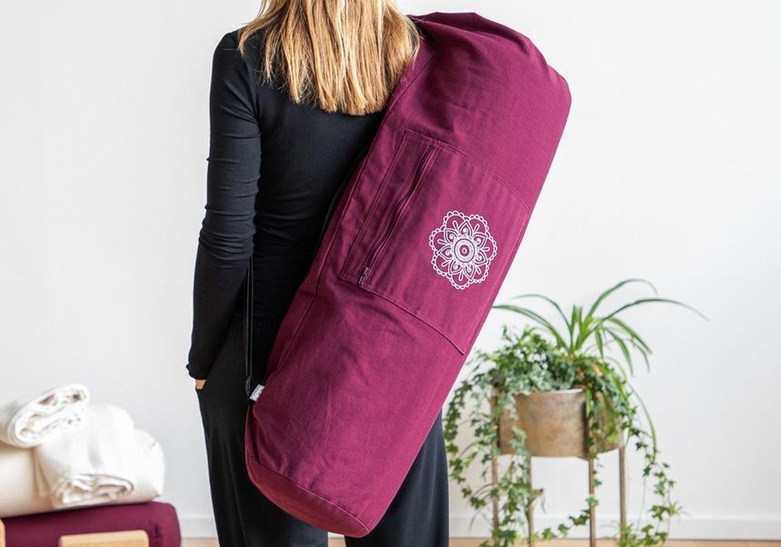 Сумка-мешок для йоги Surya Bodhi 75 x 25 см баклажановый subc75 фото