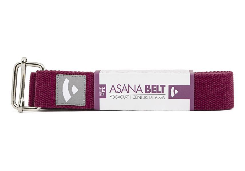 Ремінь для йоги Asana Belt від Bodhi баклажановий 250x3.8 см 910sau фото