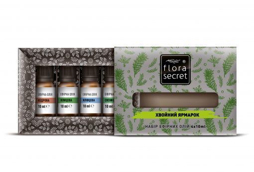 Набір ефірних олій Хвойний ярмарок Flora Secret 4 x 10 мл FS129 фото