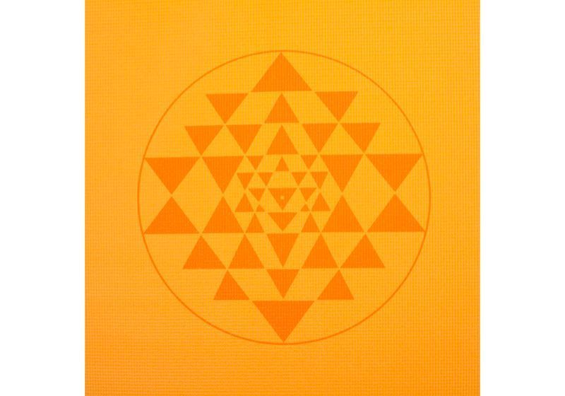 Коврик для йоги Bodhi Leela желтый янтра 183x60x0.45 см 896ys фото