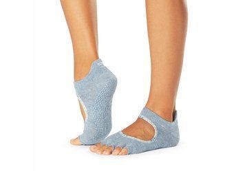 Носки для йоги ToeSox Half Toe Bellarina Grip Sky Ikat S (36-38.5) 840271428161 фото