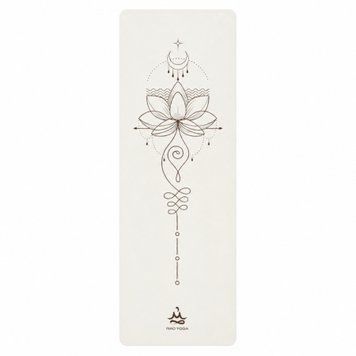 Коврик для йоги каучуковый Vimal Unalome Lotus White RAO 183&times;68&times;0.5 см