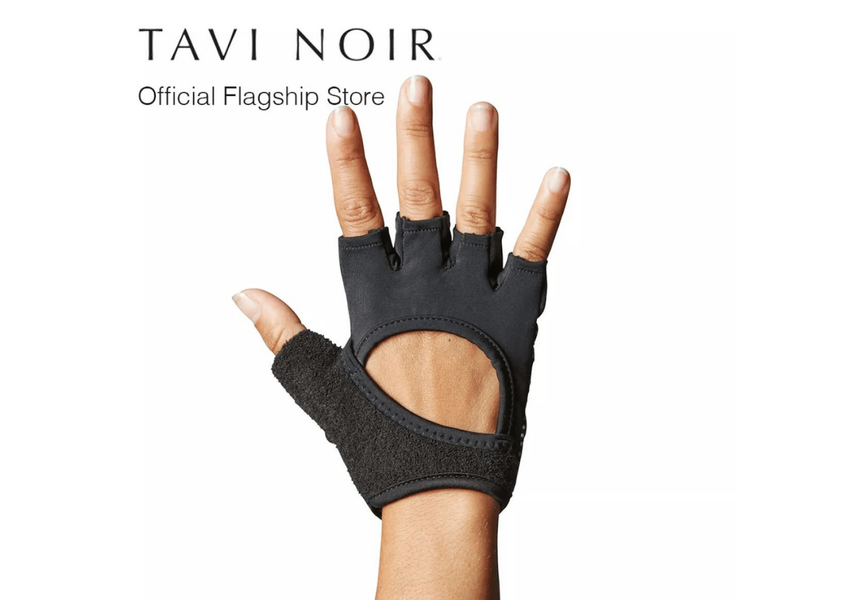 Рукавички для йоги ToeSox Tavi Half Finger Grip Gloves чорний розмір M 841090180698 фото