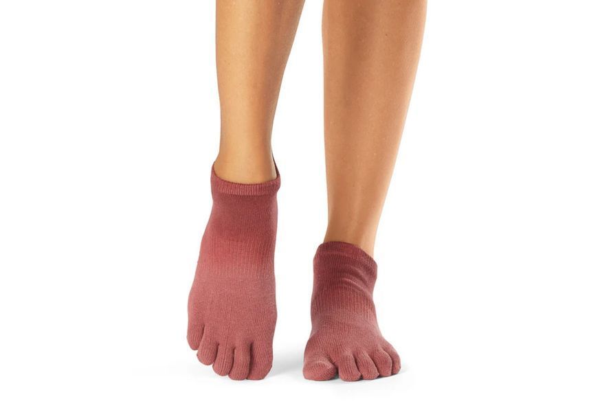 Шкарпетки для йоги ToeSox Full Toe Low Rise Grip Mesa Ombre M (розмір M &mdash; 39&ndash;42,5) 840271428482 фото