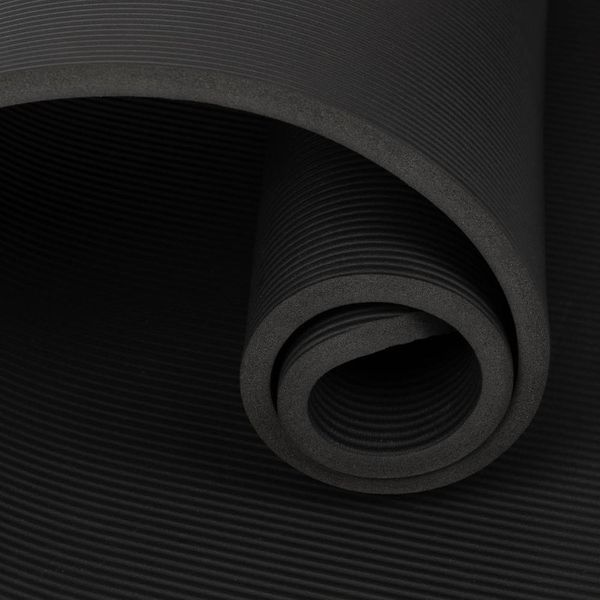 Килимок для фітнесу та пілатесу Bodhi 185x60x1.5 см чорний GM60SW фото