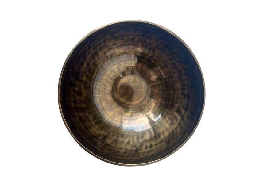 Поющая чаша Tiger Eye с резьбой мантры Ом Мани Падме Хум и символа Удачи (D 20 см) rao400TEMGlC20 фото