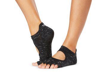 Носки для йоги ToeSox Half Toe Bellarina Grip Black Space Dye M (39-42.5) 840271407531 фото