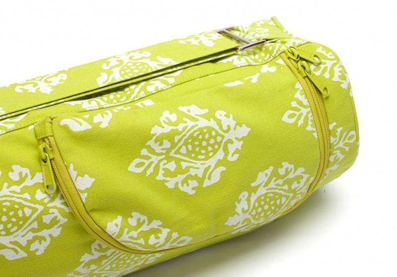 Сумка-чехол для йоги Asana Bag Cotton Maharaja Collection Bodhi 60 см лайм 541LO фото