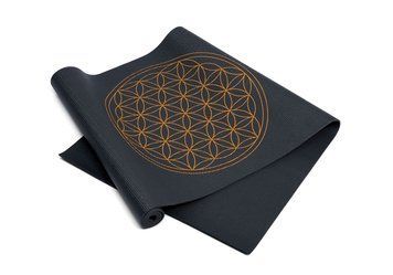 Килимок для йоги Bodhi Leela Flower of Life антрацит 183x60x0.45 см 896afl фото