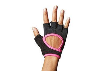 Рукавички для йоги ToeSox Grip чорні з рожевим розмір S 841090180711 фото