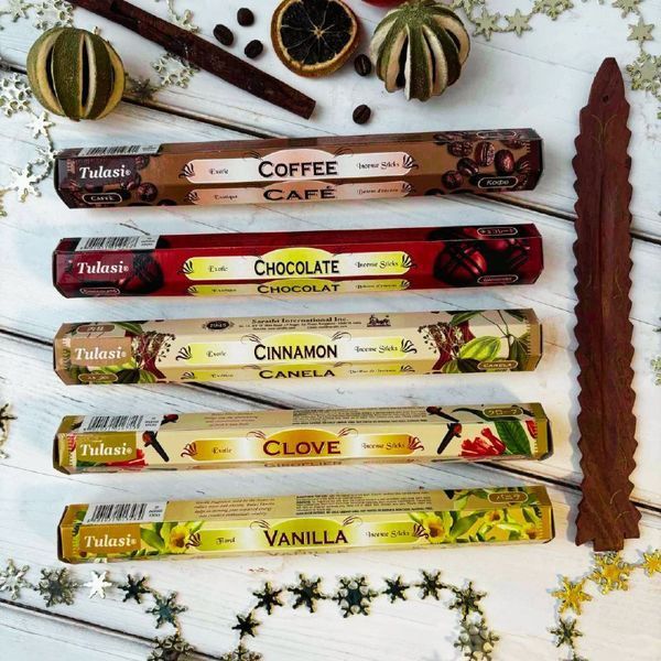 Аромапалички (набір) Yummy Spice Tulasi 5 шт з підставкою set-YmmSpcTl фото