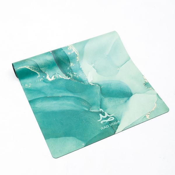 Килимок для йоги замшевий Sitara Emerald Marble RAO 183&times;68&times;0.3 см rao101SEMb3 фото