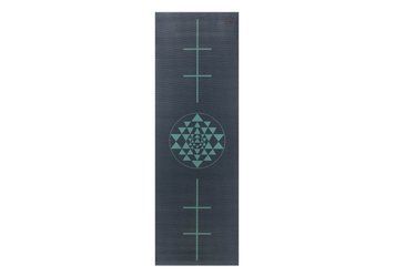 Килимок для йоги Bodhi Leela Yantra Alignment Midnight Blue 183x60x0.45 см 896MBY фото
