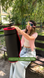 Килимок для фітнесу та пілатесу Urban Fit Canvas чорний з червоною окантовкою 183&times;61&times;1.5 см Amber &mdash; фото 7
