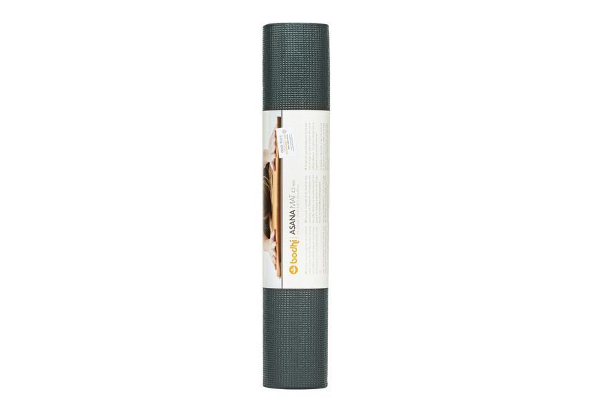 Килимок для йоги Bodhi Asana mat 183x60x0.45 см Anthracite 996ath фото