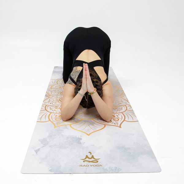 Тонкий замшевий килимок для йоги Sitara Travel Golden Mandala RAO 183&times;68&times;0.1 см rao111STGM фото