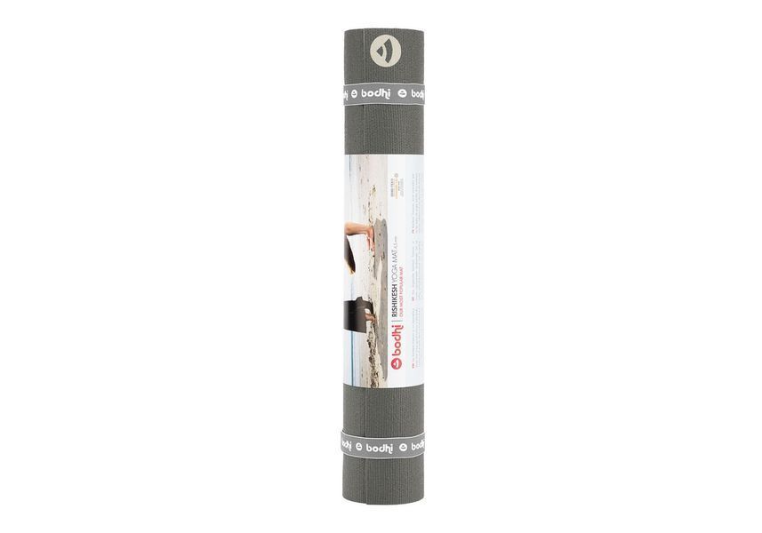 Коврик для йоги Bodhi Rishikesh Premium 80 XL серый 200x80x0.45 см yrabrlb фото
