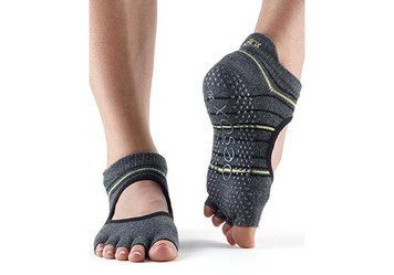 Носки для йоги ToeSox Half Toe Bellarina Grip Amped M (39-42.5) 841090132048 фото
