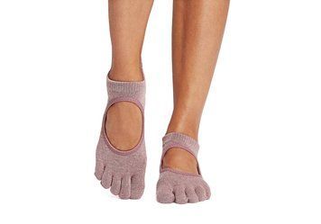 Носки для йоги ToeSox Full Toe Bellarina Grip Rosy S (36-38.5) 840271466187 фото