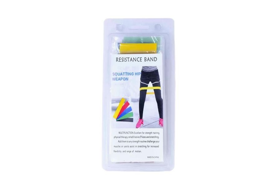 Набор резинок для фитнеса Mini Bands 5 в 1 30x5 см FRBset5 фото