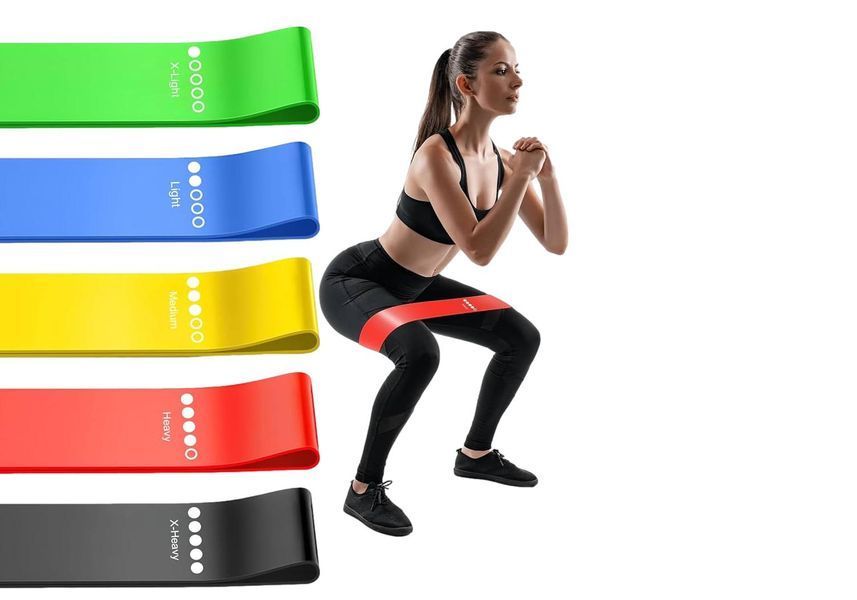 Набор резинок для фитнеса Mini Bands 5 в 1 30x5 см FRBset5 фото