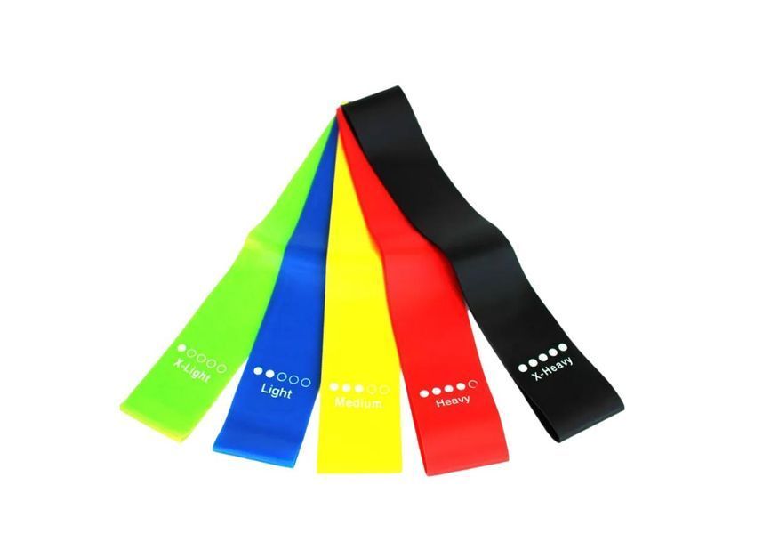 Набор резинок для фитнеса Mini Bands 5 в 1 30x5 см FRBset5 фото