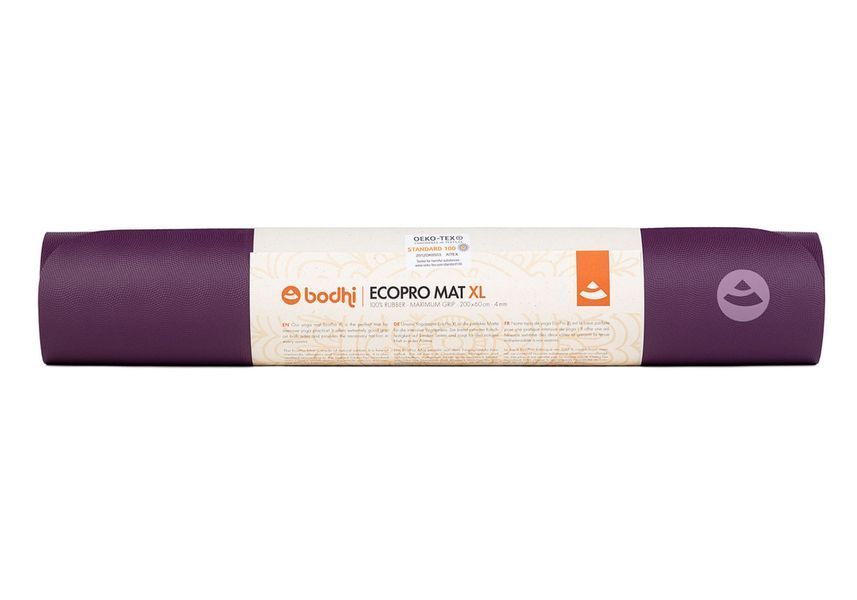 Килимок для йоги Bodhi EcoPro фіолетовий 200x60x0.4 см 658v фото