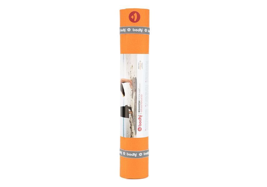 Коврик для йоги Bodhi Rishikesh Premium 80 XL оранжевый 200x80x0.45 см yraolb фото