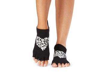 Носки для йоги ToeSox Half Toe Low Rise Blooming Love M (39-42.5) 840271408095 фото