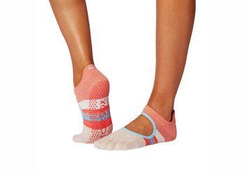 Носки для йоги ToeSox Full Toe Bellarina Grip East Coast M (39-42.5) 840271478999 фото