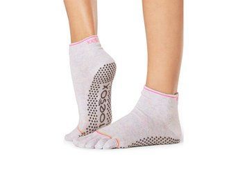 Носки для йоги ToeSox Full Toe Ankle Grip Believe S (36-38.5) 841090168351 фото