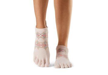 Носки для йоги ToeSox Full Toe Low Rise Grip Apres Ski M (39-42.5) 840271404288 фото