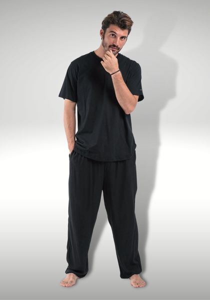 Свободные однотонные штаны Base RAO WEAR унисекс OneSize рост 155-165 см черный rw402Bblk1 фото