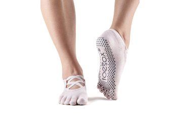 Носки для йоги ToeSox Full Toe Elle Grip Ballet Pink M (39-42.5) 841090131430 фото
