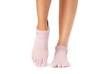Носки для йоги ToeSox Full Toe Low Rise Grip Happy S (36-38.5) 840271407760 фото