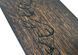 Sadhu board "Mountains" with copper nails RAO step 10 mm solid oak oval wenge
