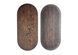Sadhu board "Mountains" with copper nails RAO step 10 mm solid oak oval wenge
